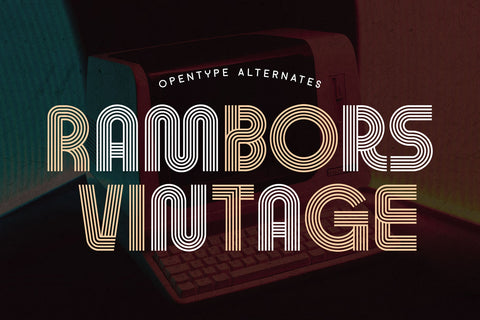 Rambors - Retro Font Font Arterfak Project 