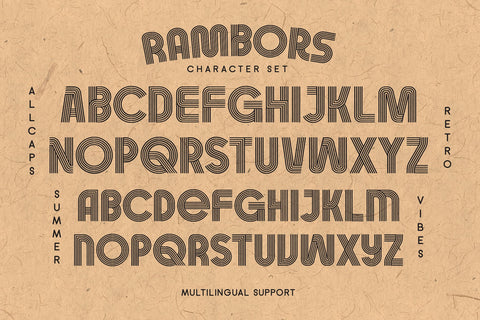 Rambors - Retro Font Font Arterfak Project 