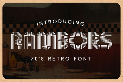 Rambors - Retro Font Font Arterfak Project 