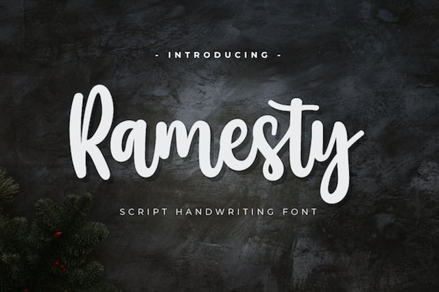 Ramesty Font twinletter 