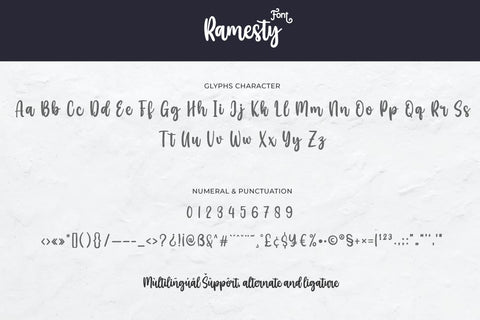 Ramesty Font twinletter 