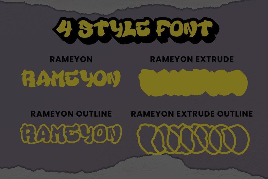 Rameyon - Cool and Graffiti Style - So Fontsy