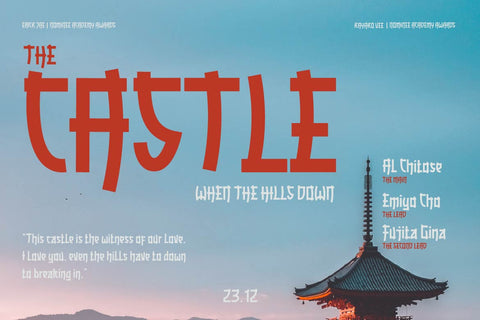 RAMISA Faux Japanese Font Font twinletter 