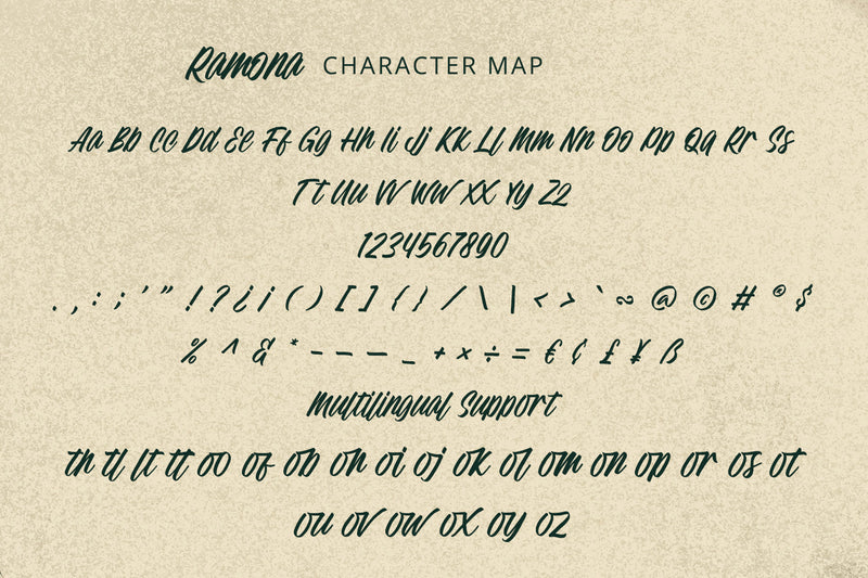 Ramona - Modern Script Font - So Fontsy