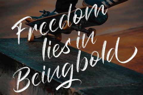 Rampage Brush Font Jun Creative 