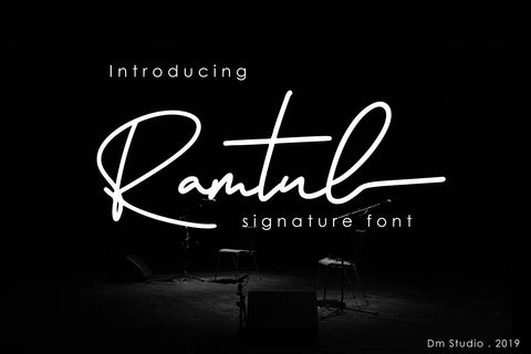 Ramtul - Signature Font Font Dm Letter Studio 