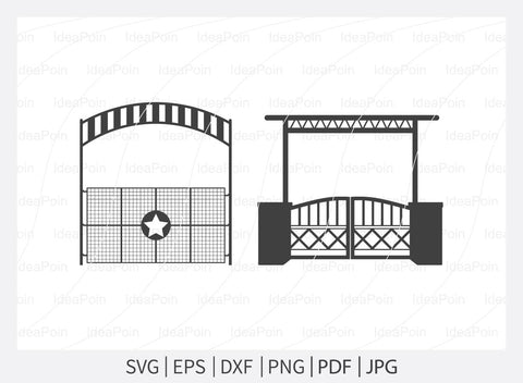 Ranch Gate svg, Gate svg, Ranch Gate Silhouette, Gate Clipart svg ...