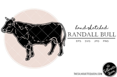 Randall Bull Sketch Vector SVG Loveleen Kaur 