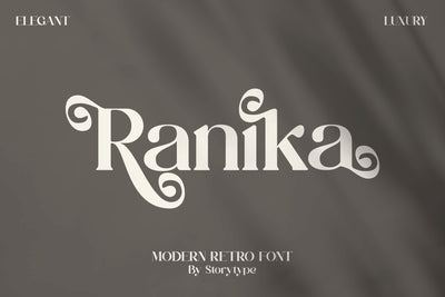 Ranika Typeface Font Storytype Studio 