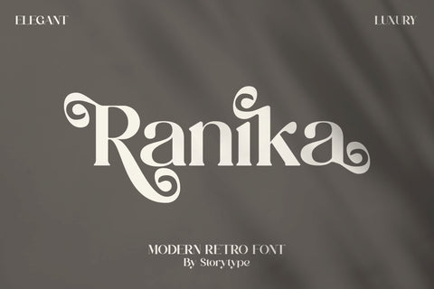 Ranika Typeface Font Storytype Studio 
