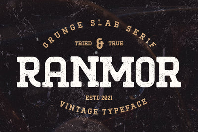 Ranmor - Vintage Slab Font Arterfak Project 