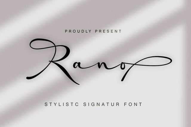 Rano Script Font muhammadzeky 