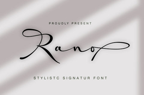 Rano Script Font muhammadzeky 