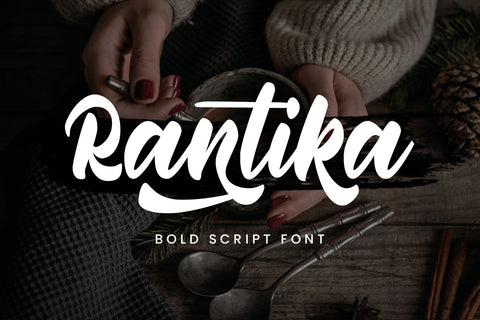 Rantika - Bold Script Font Arterfak Project 