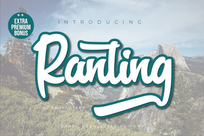 Ranting Font twinletter 