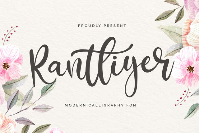 Rantliyer - Modern Calligraphy Font Font StringLabs 