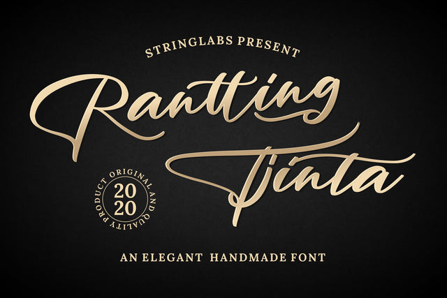 Rantting Tjinta - Stylish Script Font Font StringLabs 