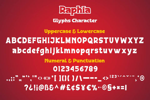 Raphia Font twinletter 