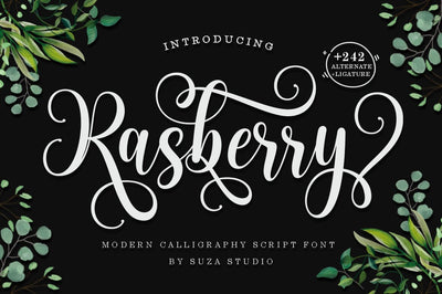 Rasberry Font Suza Studio 