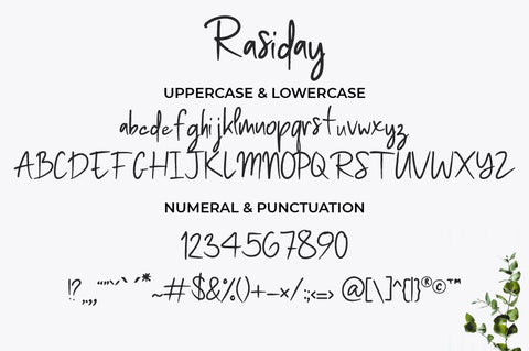Rasiday Display font Font Masyafi Studio 