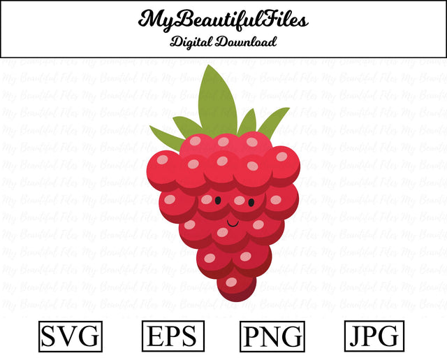 raspberries - fruit SVG MyBeautifulFiles 