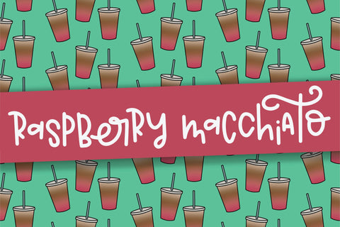 Raspberry Macchiato Font Kitaleigh 