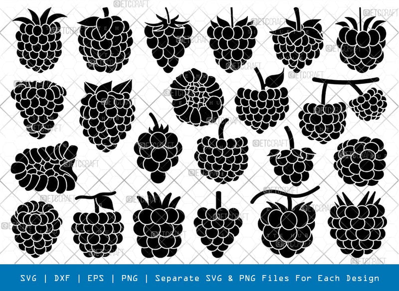 Black Raspberry Svg Raspberry Silhouette, Raspberry SVG, Fruits Svg, Blackberry Fruit Svg ...