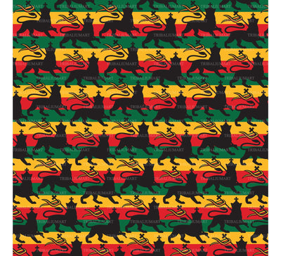 Rastafarian flag with the lion of Judah background SVG TribaliumArtSF 