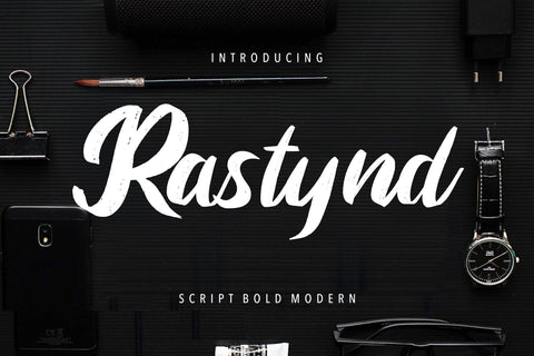 Rastynd Script Bold Modern Font Creatype Studio 