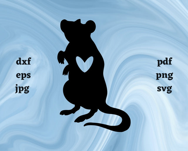Rat Heart SVG Cut File SVG Northern Light SVG 