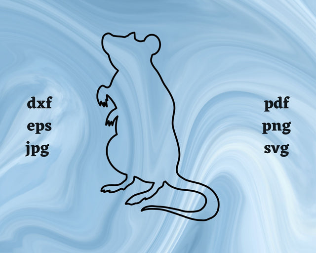 Rat Outline SVG Cut File SVG Northern Light SVG 