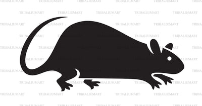 Rat silhouette SVG TribaliumArtSF 