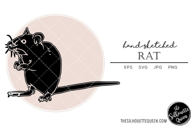 Rat Sketch Vector SVG Loveleen Kaur 