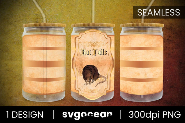 Rat Tails Can Glass PNG Sublimation SvgOcean 