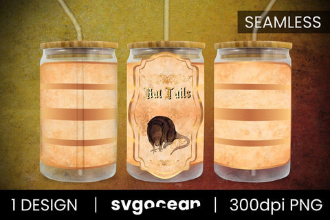 Rat Tails Can Glass PNG Sublimation SvgOcean 