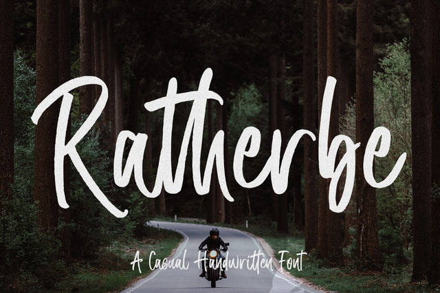 Ratherbe Script Font Zane Studio55 