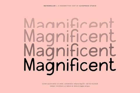 Rathskeller - Handwritten Font Font Alpaprana Studio 