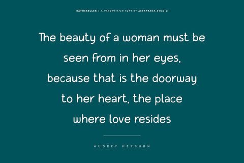 Rathskeller - Handwritten Font Font Alpaprana Studio 