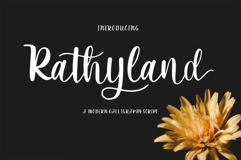 Rathyland Script Font Creatype Studio 