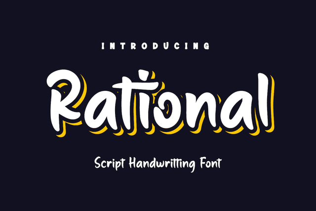 Rational Font twinletter 
