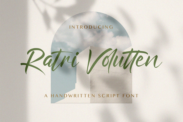 Ratri Volutten - Handwritten Font Font StringLabs 