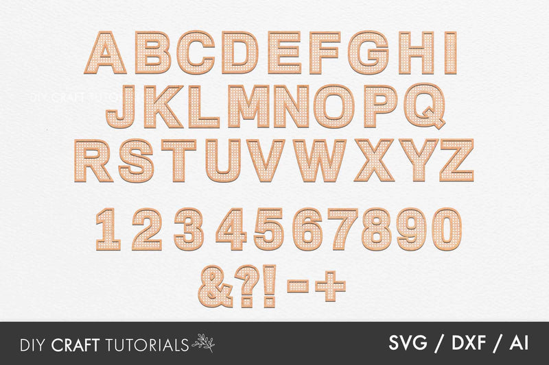 Rattan Alphabet SVG Bundle - So Fontsy