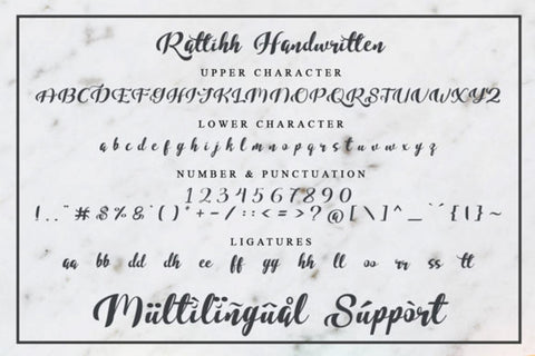 Rattihh Script Font Mengulirpena 