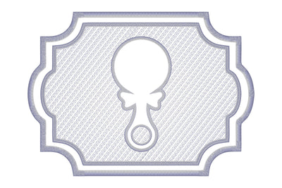 Rattle figure embossed machine embroidery digital downlo Embroidery/Applique DESIGNS embroidery-workshop 