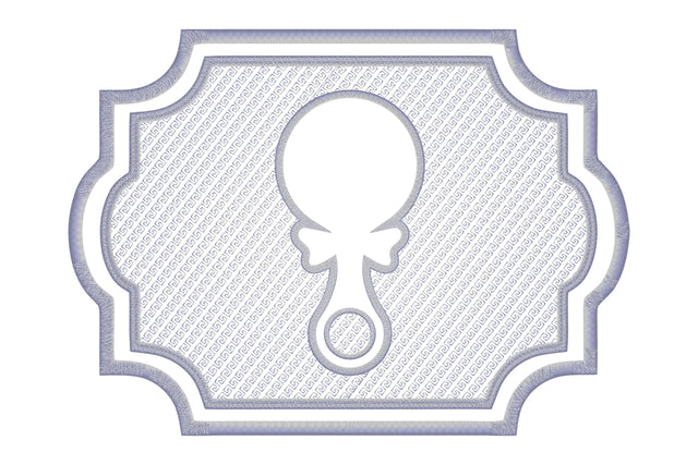 Rattle figure embossed machine embroidery digital downlo Embroidery/Applique DESIGNS embroidery-workshop 