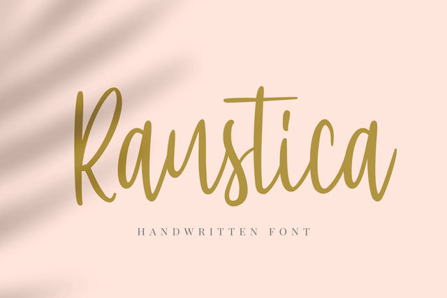 Raustica Font Hayletter Creative 