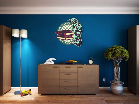 Raven and Books layered SVG cut files SVG Angel on Empire 