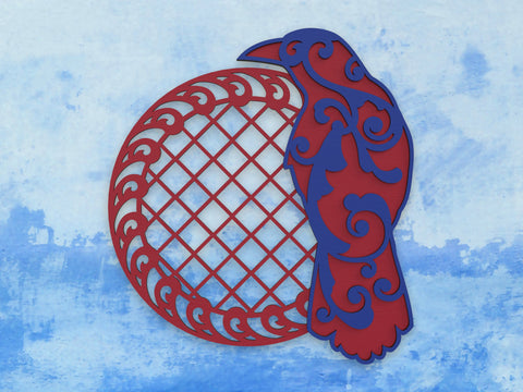 Raven and Books layered SVG cut files SVG Angel on Empire 