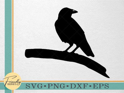 Raven SVG | Crow SVG | Crow Clipart SVG Friendly Henry 