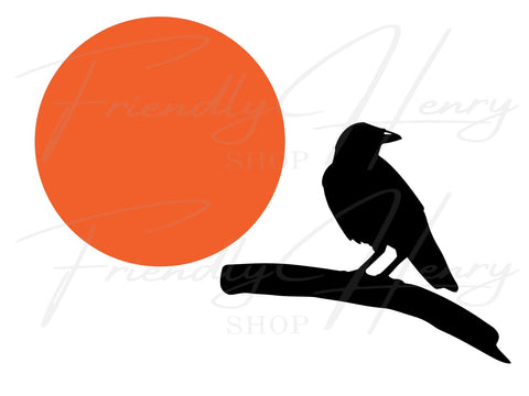 Raven SVG | Crow SVG | Crow Clipart SVG Friendly Henry 